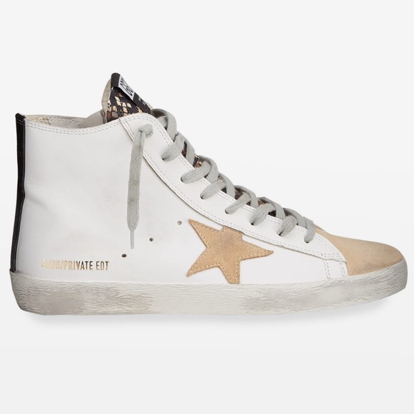 Golden Goose Francy private Edition Mixed Leather High-Top Sneakers- #243 - Picture 2 of 12